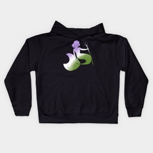 Genderqueer mermaid Kids Hoodie